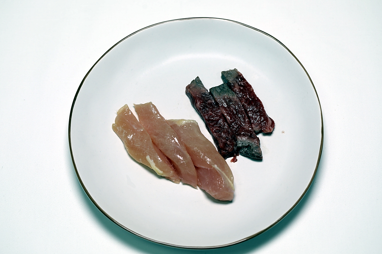 치킨 쇠고기 땅콩소스 꼬치 1단계