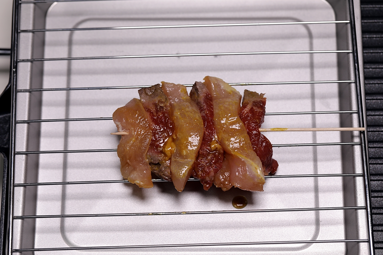 치킨 쇠고기 땅콩소스 꼬치 6단계