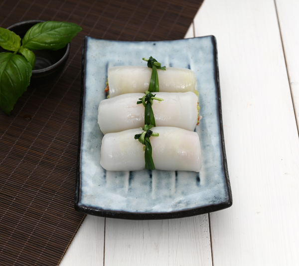 곤약 백김치 말이 완성 사진