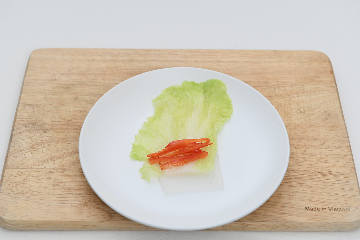 곤약 백김치 말이 4단계