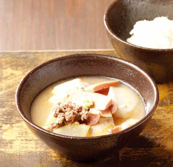 부대된장찌개 완성 사진