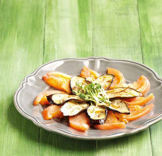 토마토 가지 카프레제 완성 사진