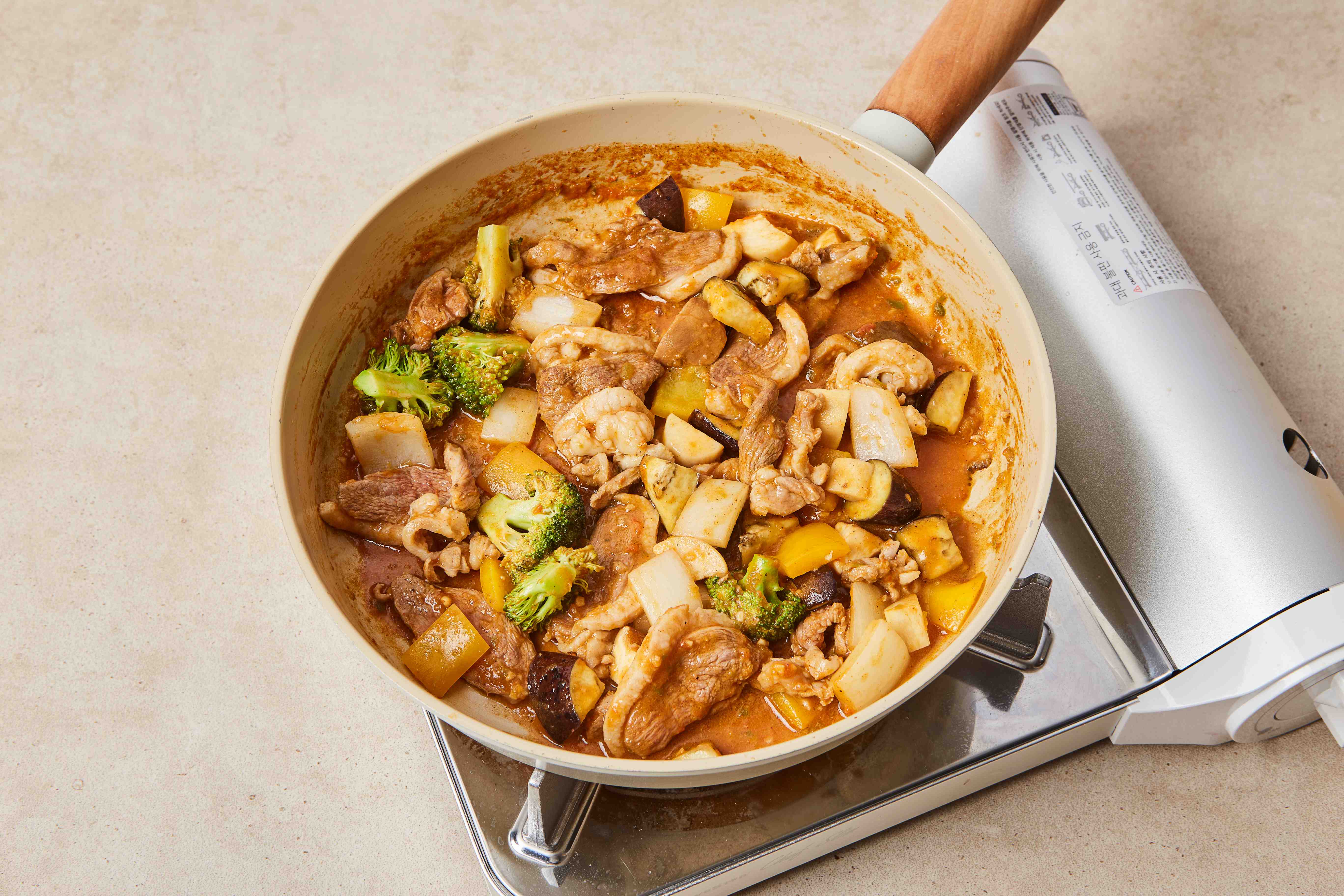토마토오리볶음 5단계