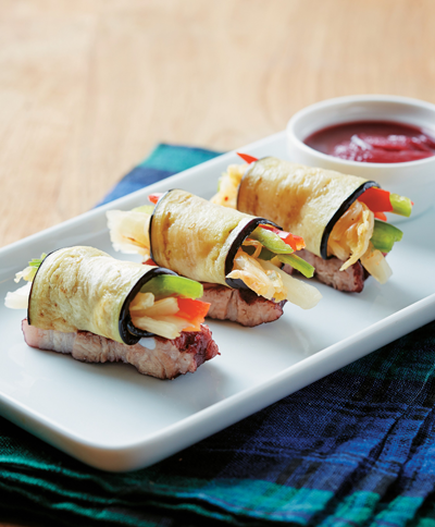 묵은지가지말이 완성 사진