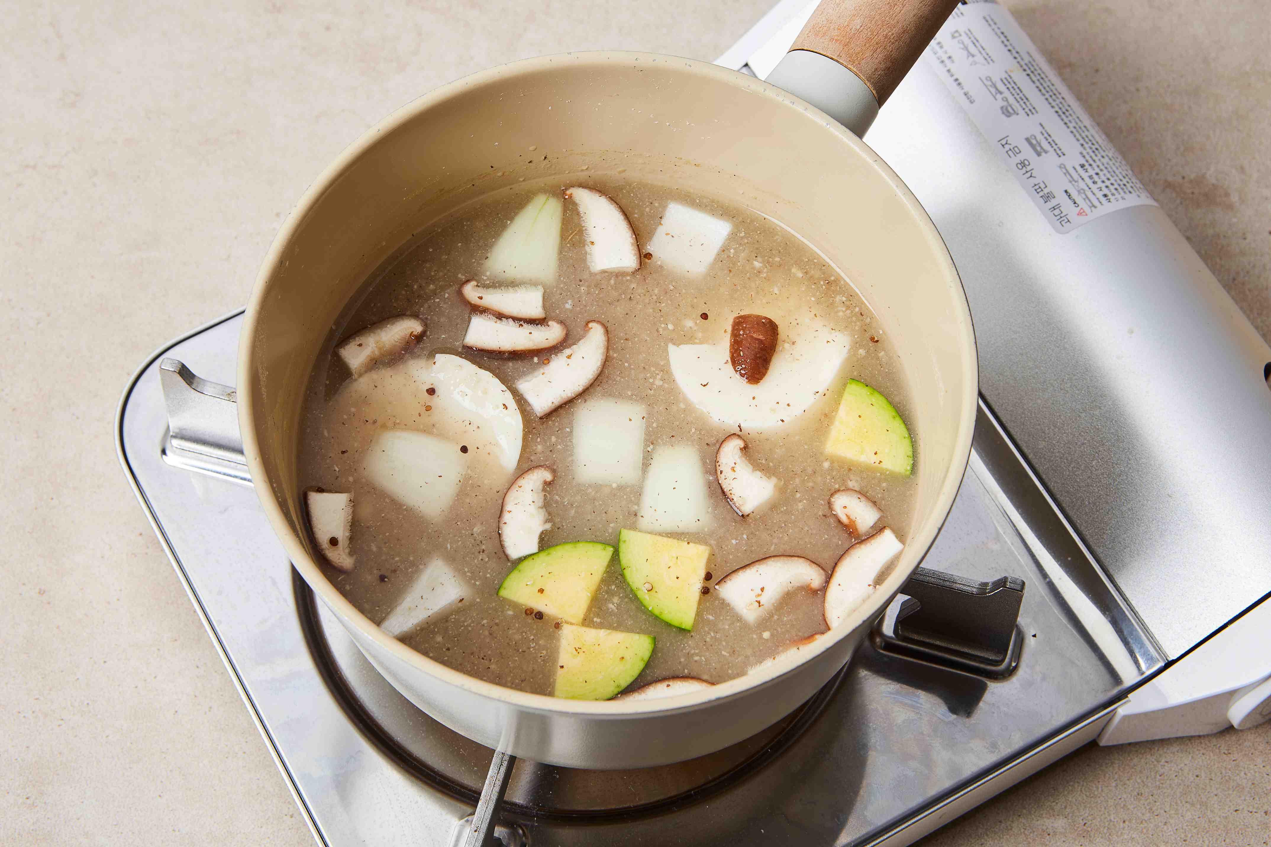 버섯순두부찌개 5단계
