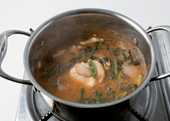 산나물된장찌개 6단계