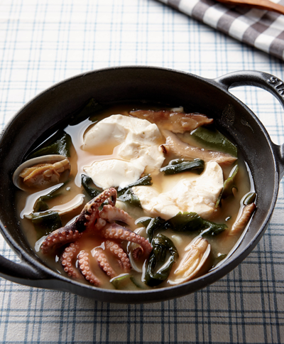 해물순두부된장찌개 완성 사진