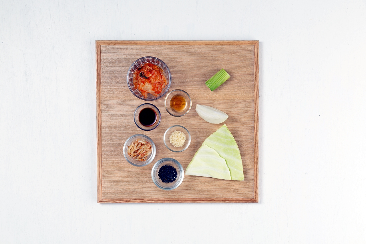 김치양배추볶음 완성 사진