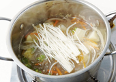 황태포당면국수 5단계