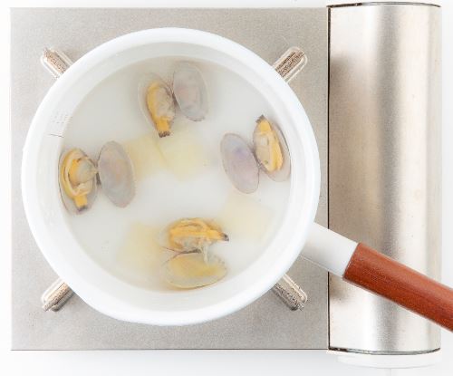 바지락가자미완탕국 4단계