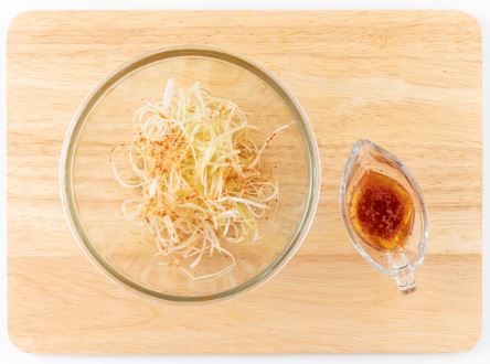 과일삼겹살조림&파채무침 5단계