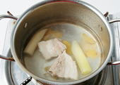 삼겹살라면 1단계