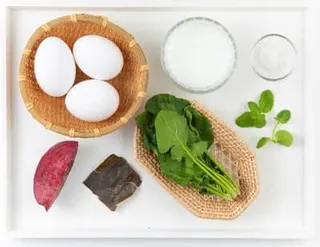 삼색계란찜 완성 사진