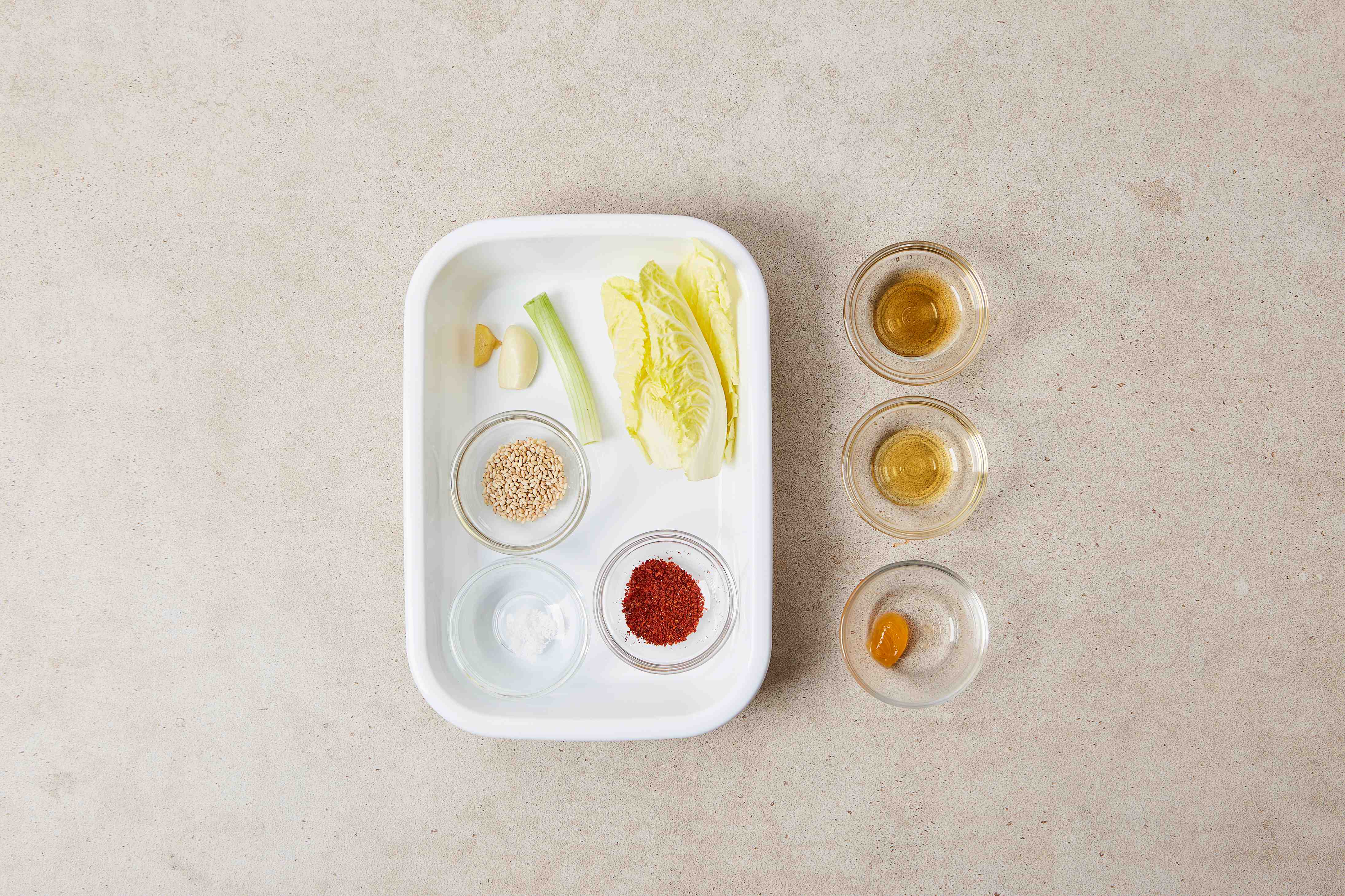통배추 겉절이 완성 사진