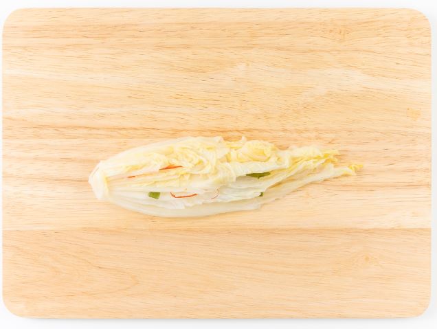 곤약백김치말이 4단계