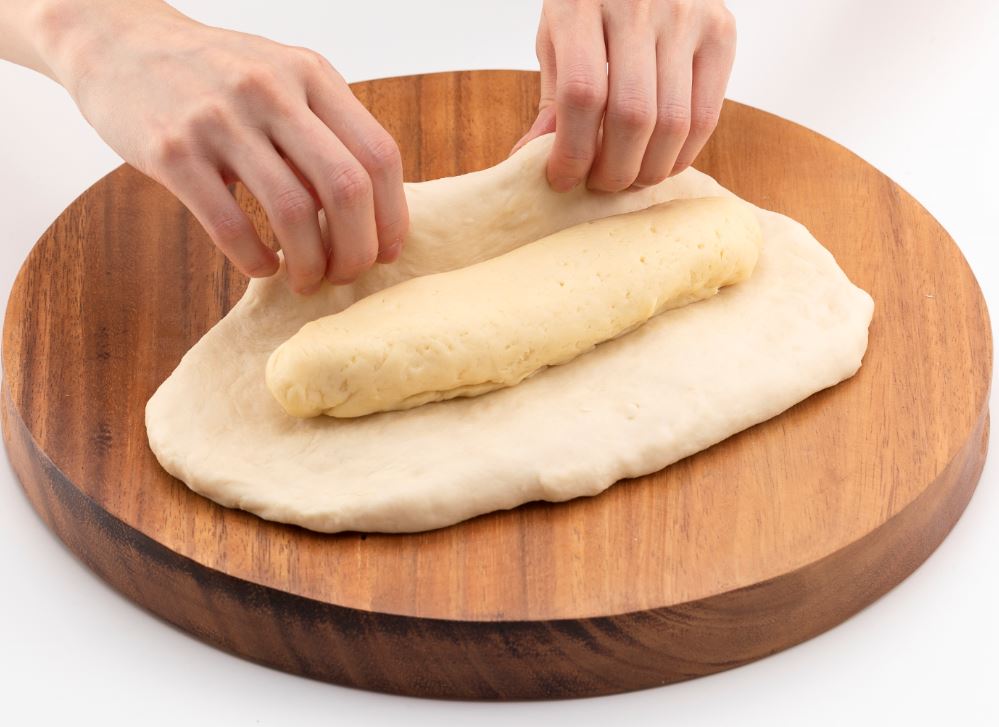 바질향이 향긋한 고구마 찰 바케트 4단계