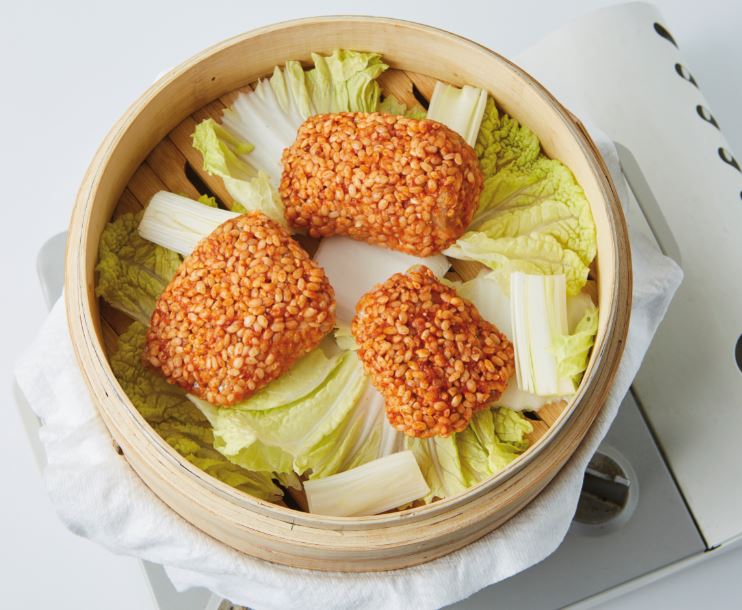 찹쌀 흰살 생선찜 5단계