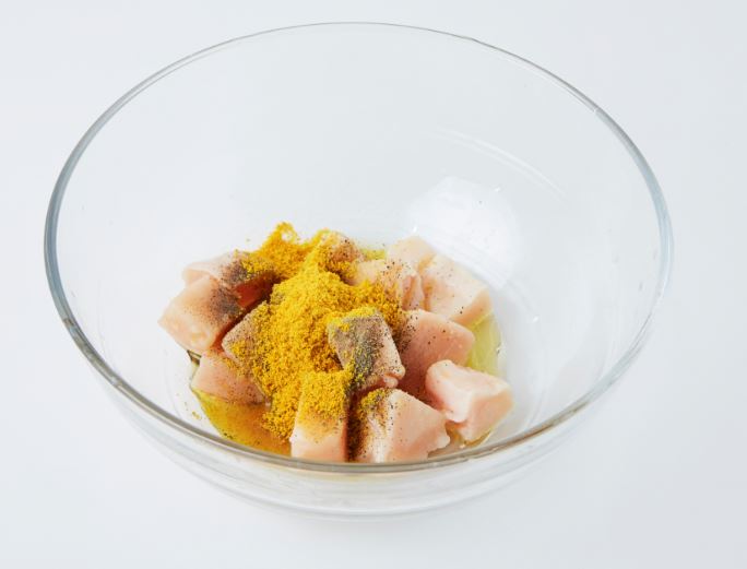코코넛워터 토마토카레 2단계