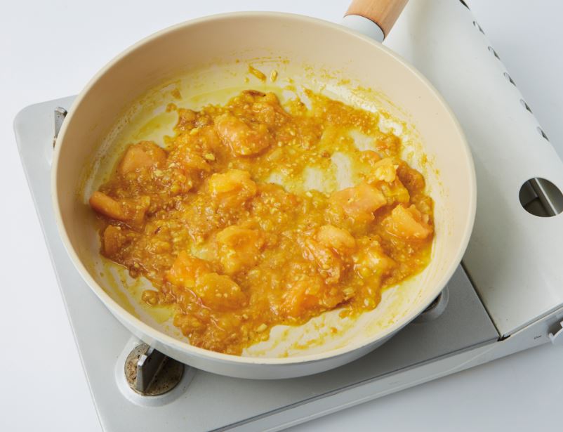 코코넛워터 토마토카레 4단계