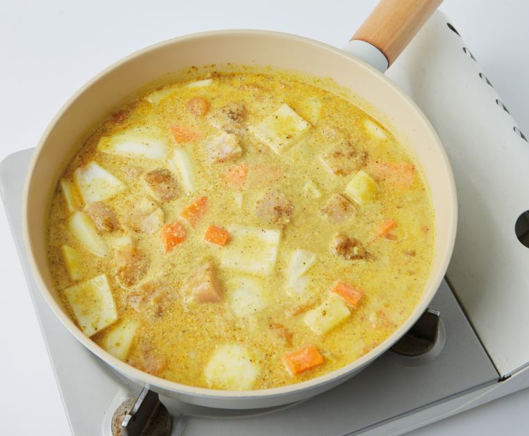 코코넛워터 토마토카레 5단계