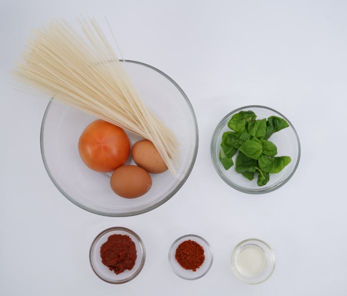 토마토 비빔국수 완성 사진