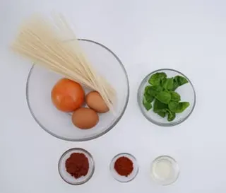 토마토 비빔국수 완성 사진
