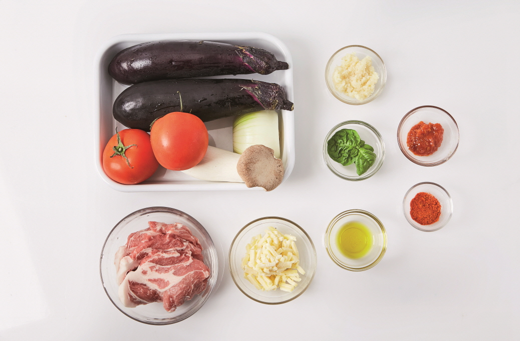 치즈토마토 가지구이 완성 사진