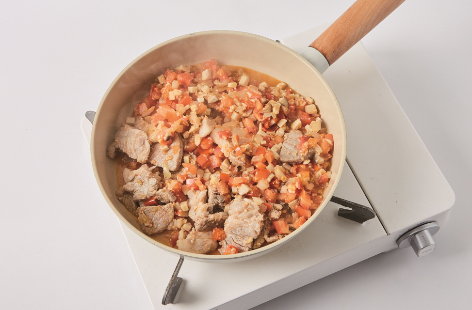 치즈토마토 가지구이 4단계