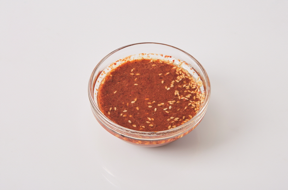 황금팽이 비빔국수 4단계