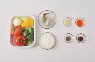 매운요거트 토마토샐러드 완성 사진