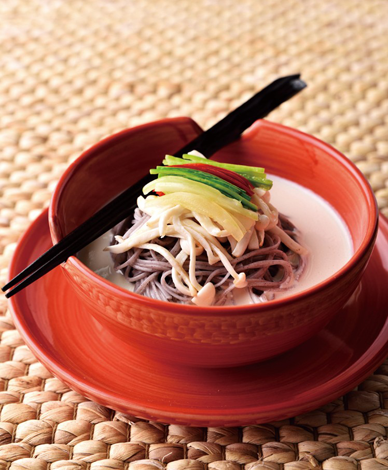 간편콩국수 완성 사진