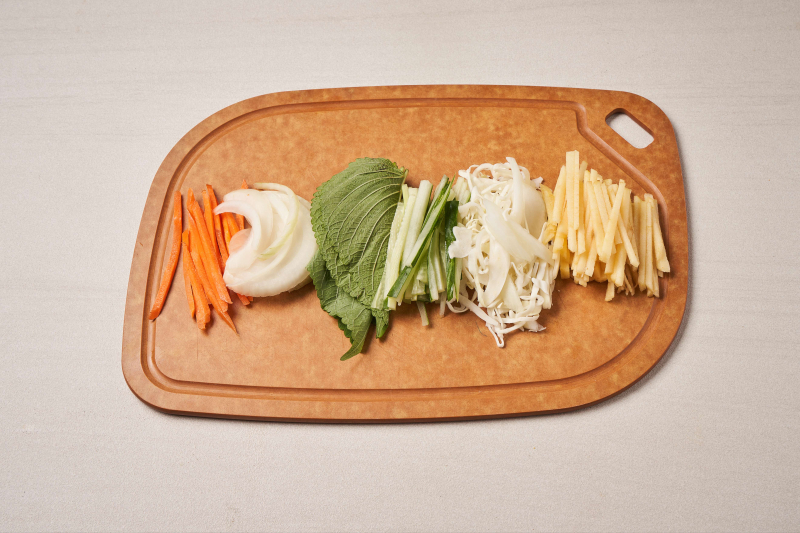 두부샐러드 메밀김밥 1단계