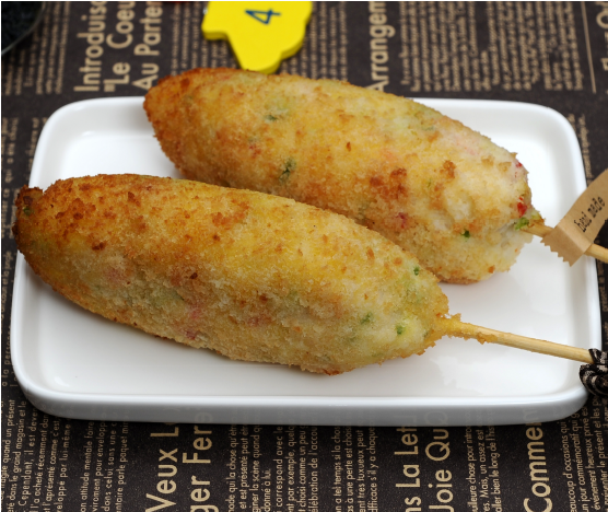 밥핫도그 완성 사진