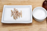 백김치닭살샐러드 1단계