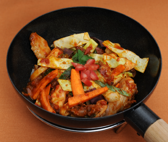 토마토소스닭갈비 완성 사진