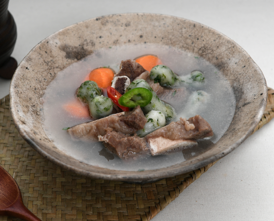 설렁탕쑥떡볶이 완성 사진