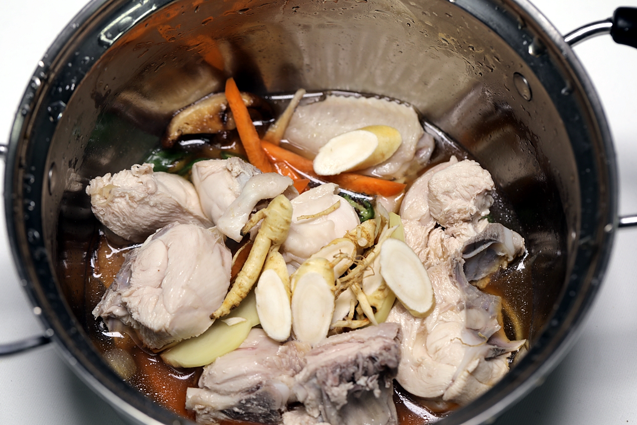 수삼매운닭찜 5단계