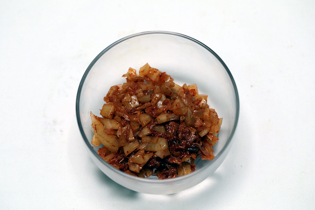 찬밥김치달걀찜 2단계