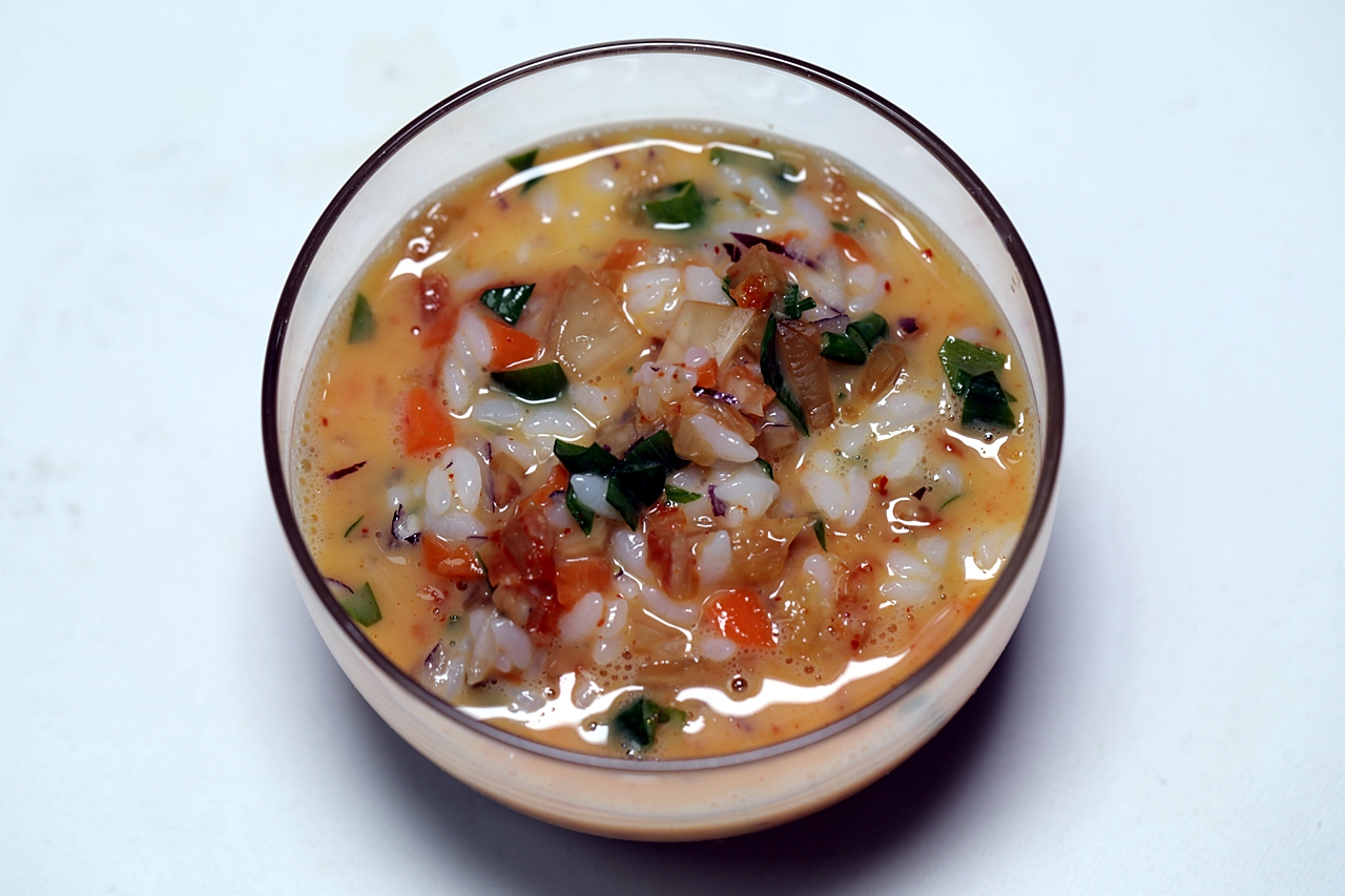 찬밥김치달걀찜 5단계