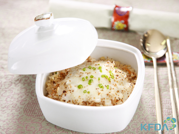 김치밥그라탕 완성 사진
