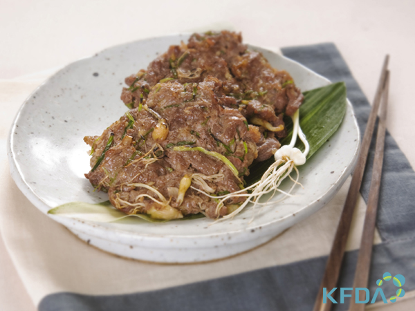 달래바싹불고기 완성 사진