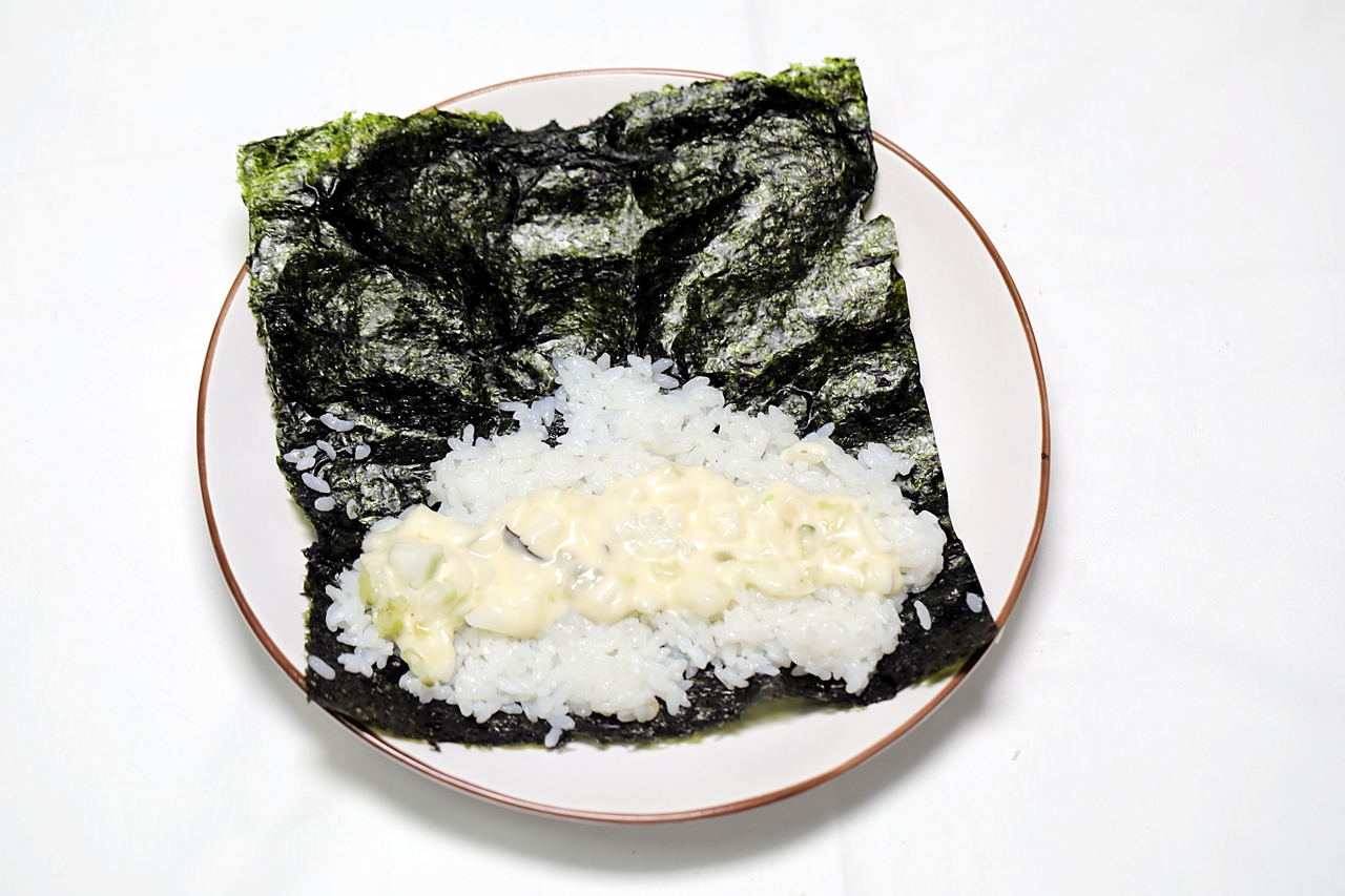깻잎장아찌롤 3단계