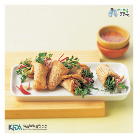 돼지고기 찹쌀부침 완성 사진