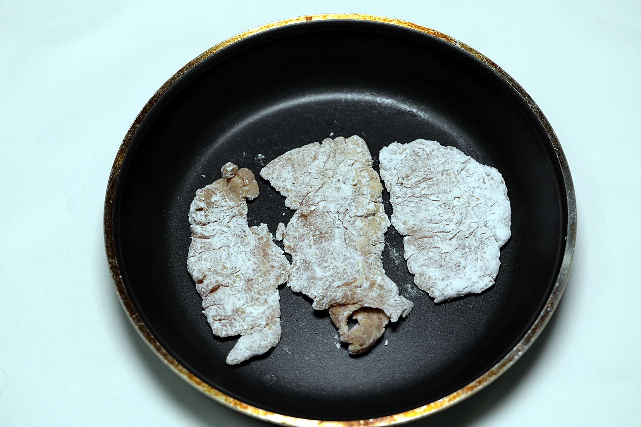 돼지고기 찹쌀부침 5단계