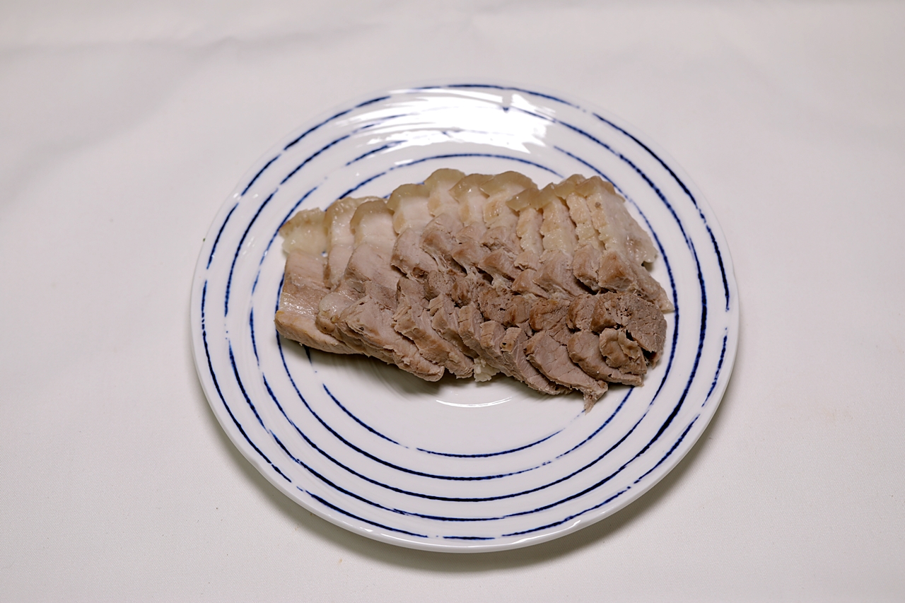 돼지고기 수육 부추부침 4단계