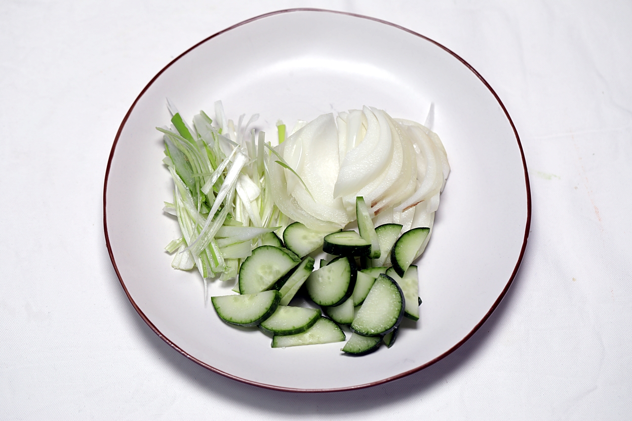 골뱅이무침 1단계
