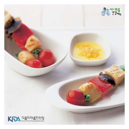 두부 해산물 꼬치구이 완성 사진