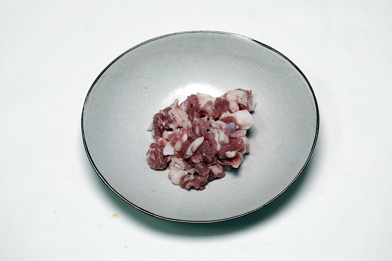 돼지고기 토마토 두부볶음 1단계
