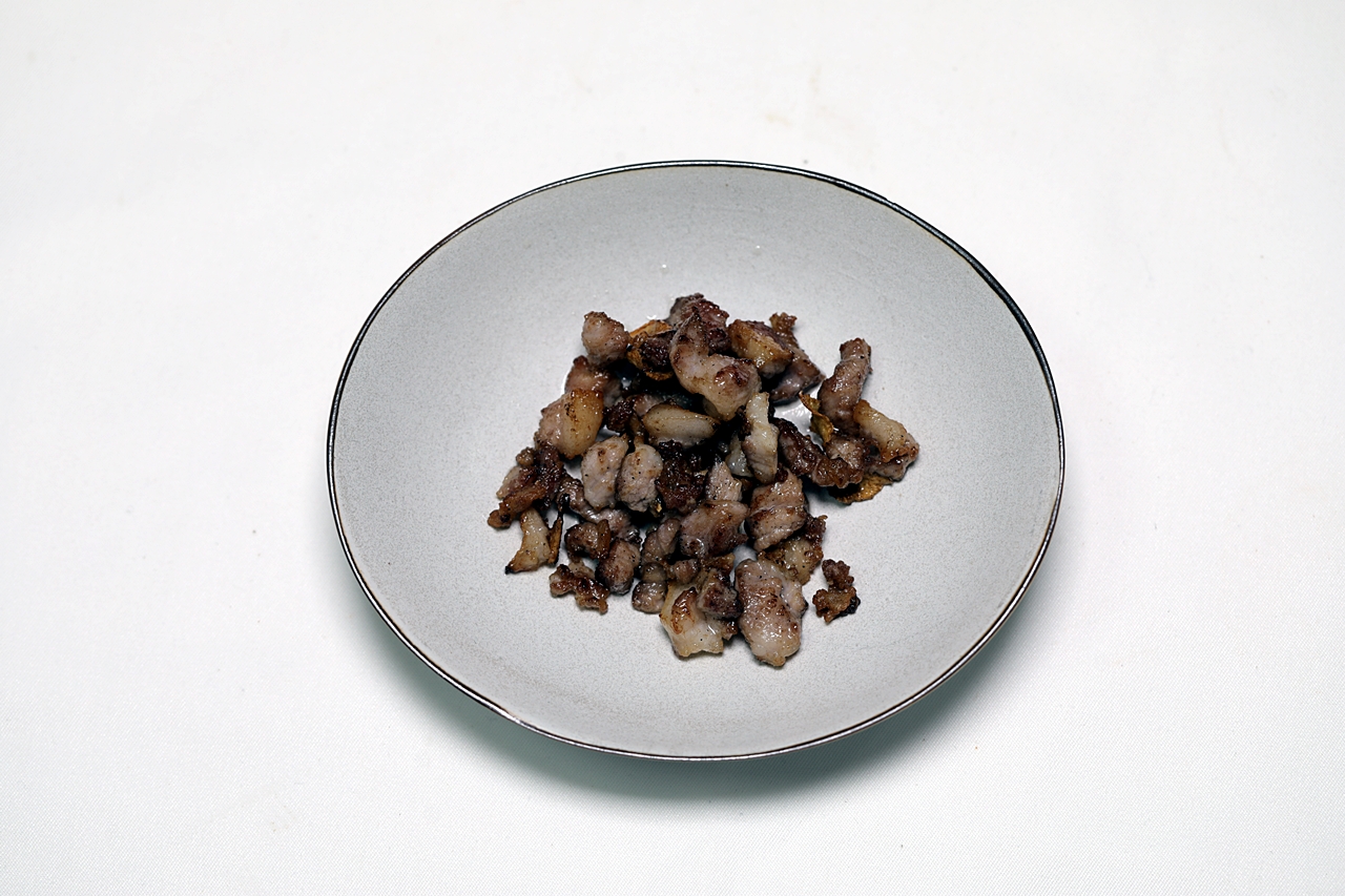 돼지고기 토마토 두부볶음 4단계