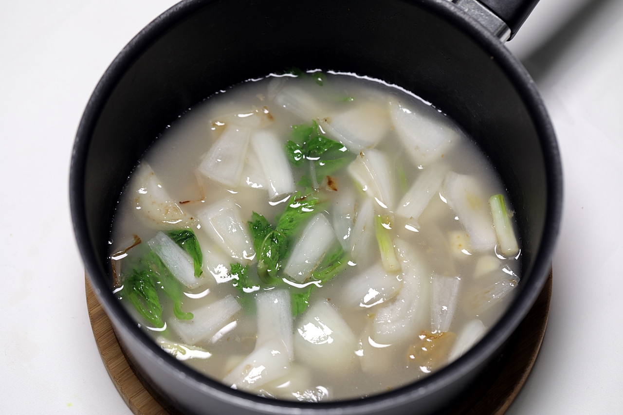 단호박 스프 2단계